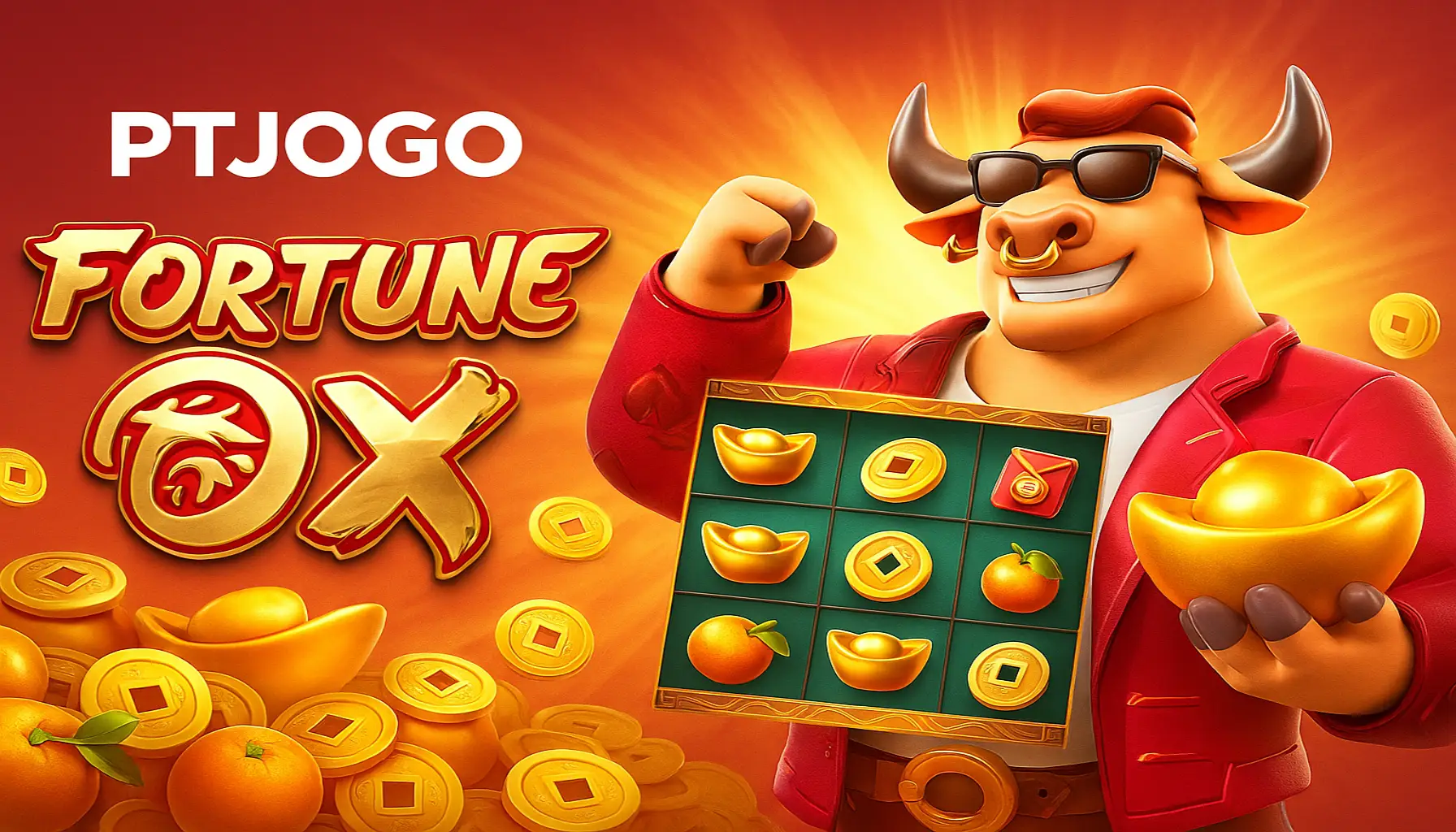 Fortune Ox no PTJOGO - Aposte Agora e Reivindique Seus Ganhos